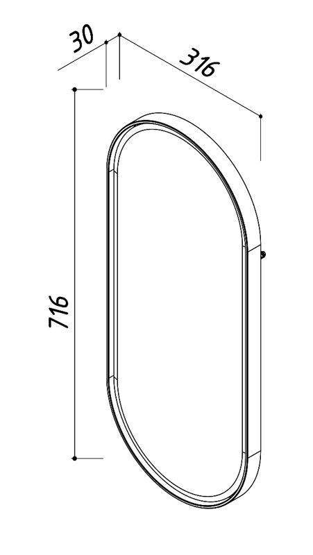 Зеркало Belux Эмилия BD-1834862