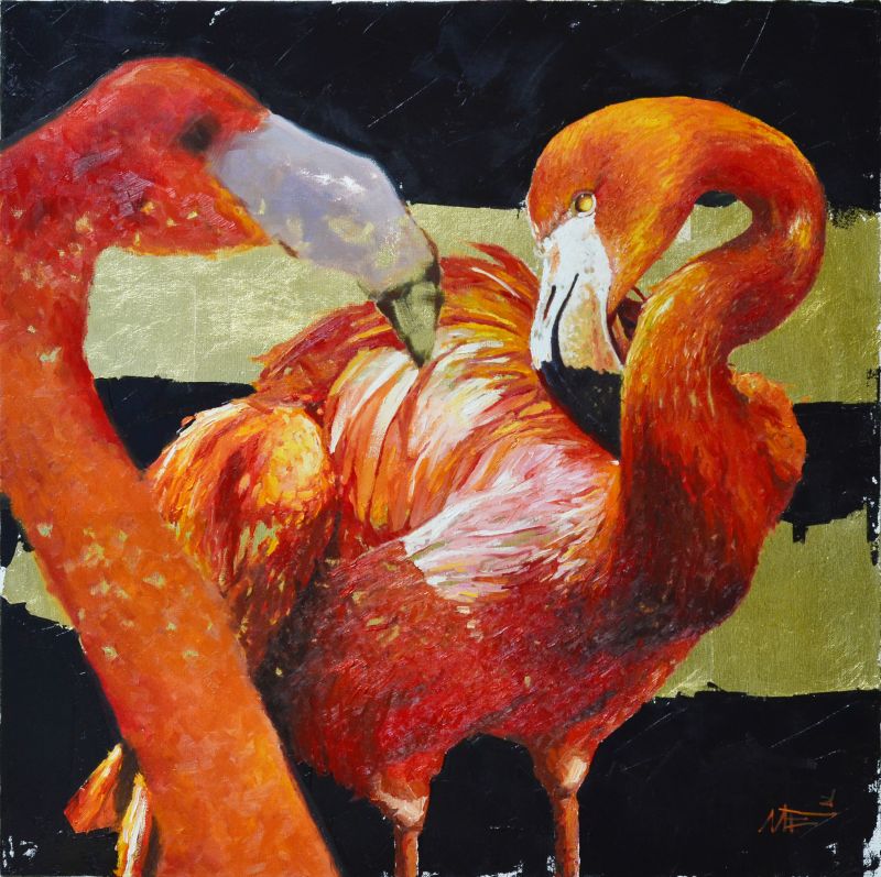 Картина "Фламинго" Артем Ложкин