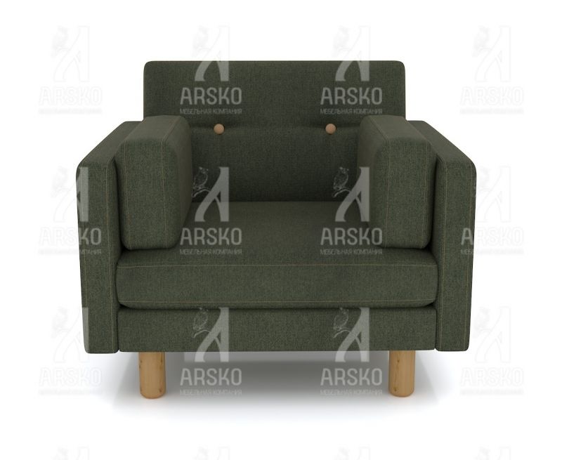 Кресло Ингвар зеленый велюр BD-2153539