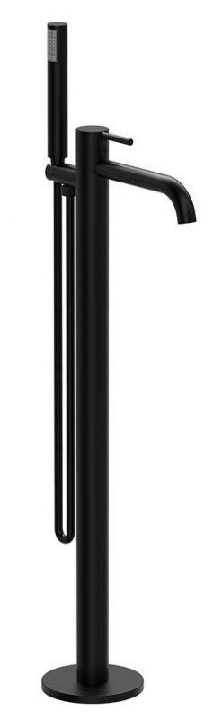 Смеситель для ванны напольный Vincea Desire VTF-1DMB Hi Box черный фото 1