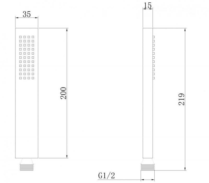 Душевая лейка Abber AF0050G золотая