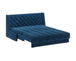 РИЧМОНД Кровать-диван прямой синий, 140 D1 furniture BD-2927138