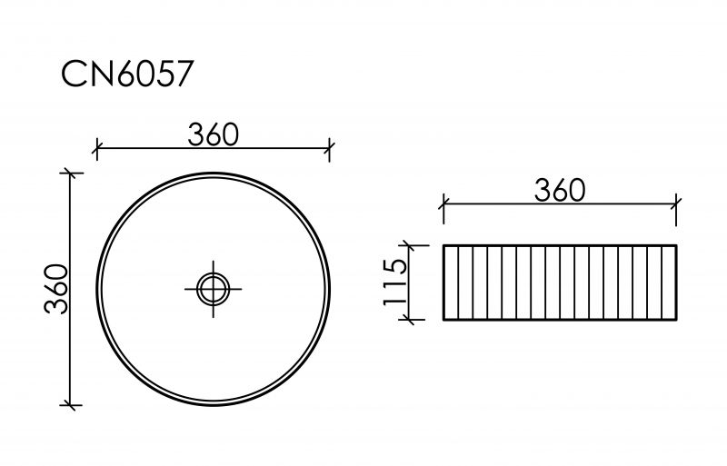 Раковина-чаша Ceramica Nova Element CN6057, 36 см фото 8