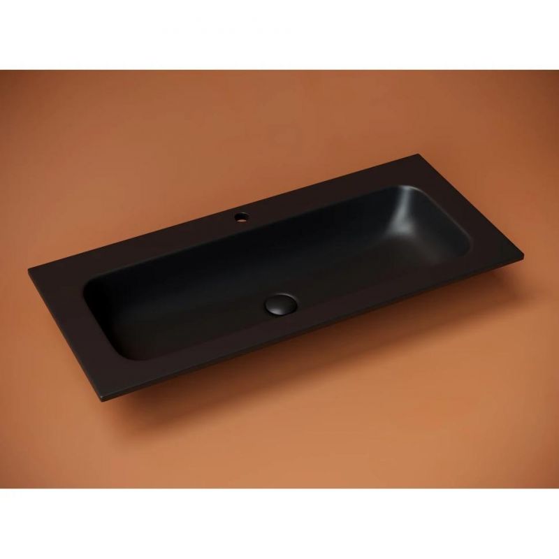 Раковина-столешница мебельная Ceramica Nova Grace CN7013MB черный матовый (для комплекта) фото 2