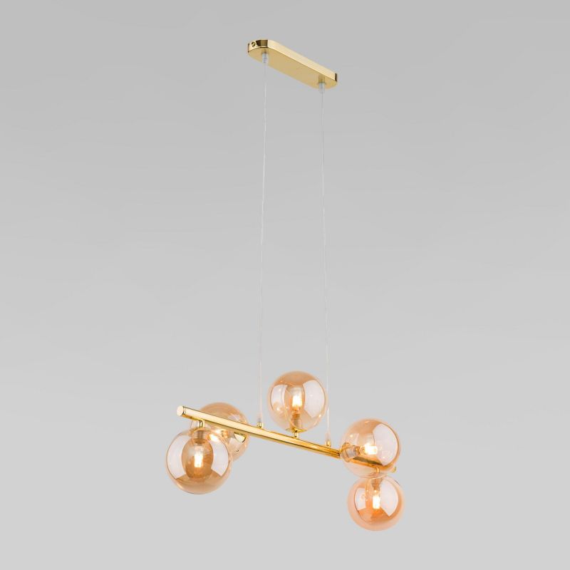 Подвесной светильник со стеклянными плафонами TK Lighting Estera Gold 4549 фото 1