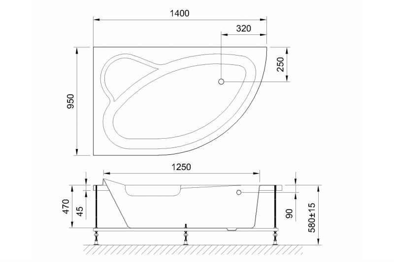 Гидромассажная ванна Royal Bath ALPINE RB819103ST-L