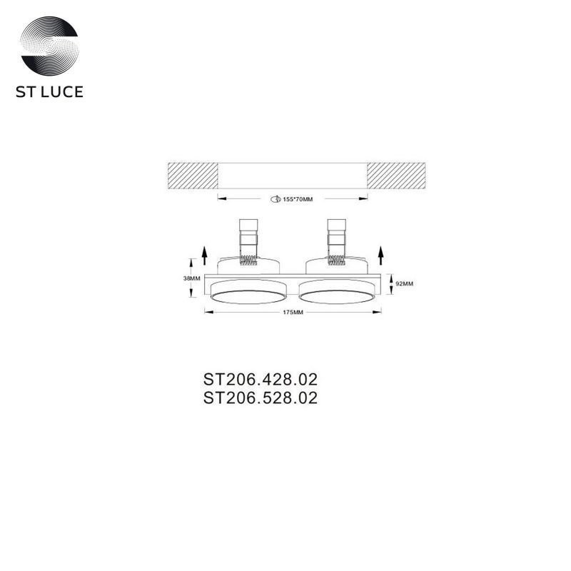 Встраиваемый светильник ST Luce ST206.428.02