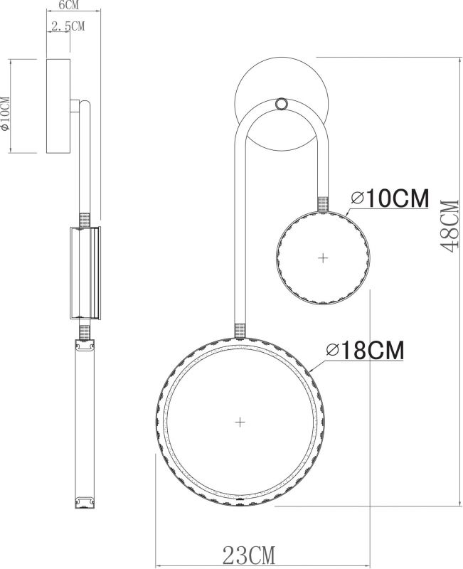 Бра Arte Lamp HOLLY A1364AP-2PB