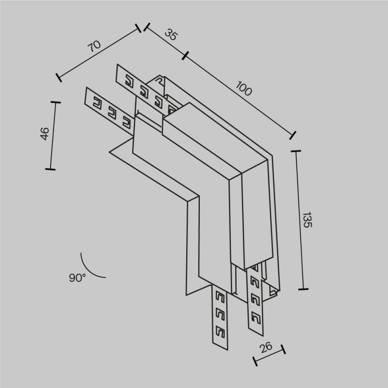 Комплектующие для встраиваемой трековой системы Maytoni Accessories for tracks Exility TRA034ICL-42.12B фото 8