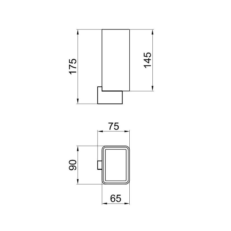 Стакан для ванной Webert Living LV500301015, хром