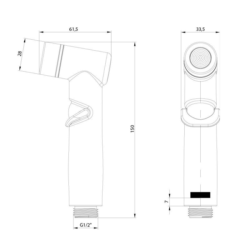 Гигиенический душ Lemark LM8140GM, графит