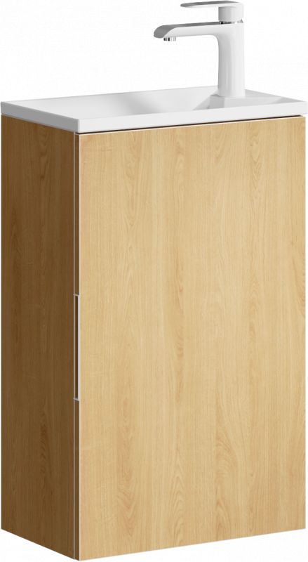 Подвесная тумба под раковину Aqwella Accent ACC0104DZ, 40 см, дуб золотой фото 1
