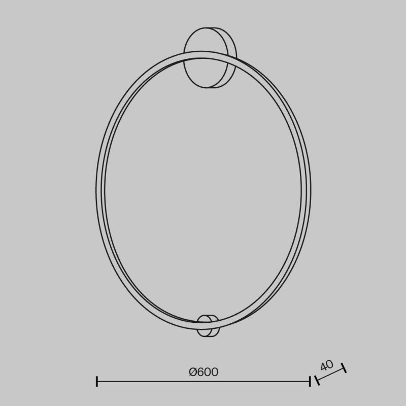 Настенный светильник (бра) Maytoni Halo MOD005WL-L35BSK фото 2