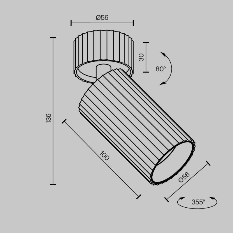 Потолочный светильник Maytoni Calipso 10W GU10 C108CL-01-GU10-B фото 3