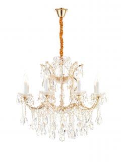 Светильник подвесной iLAMP Diamond E14 6071-8 GD+CL