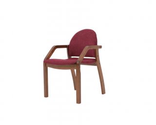 Стул-кресло Джуно 2.0 орех/красный Z112818W05