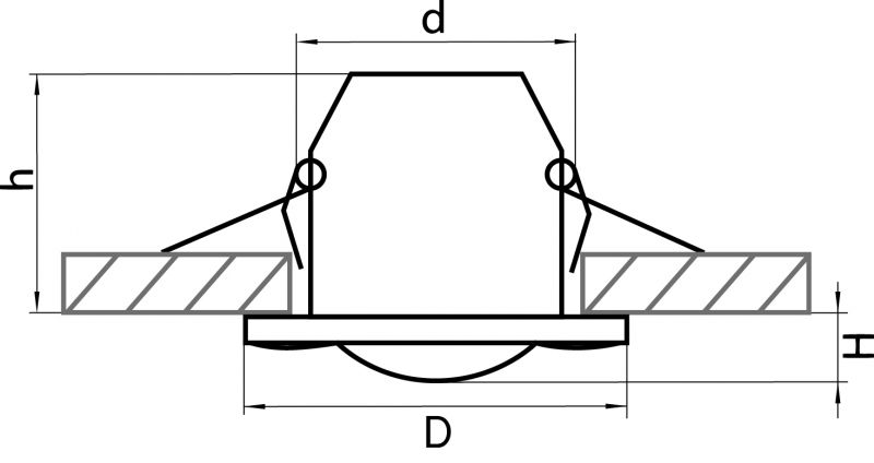 Светильник точечный встраиваемый Difesa Piano 006880 фото 2