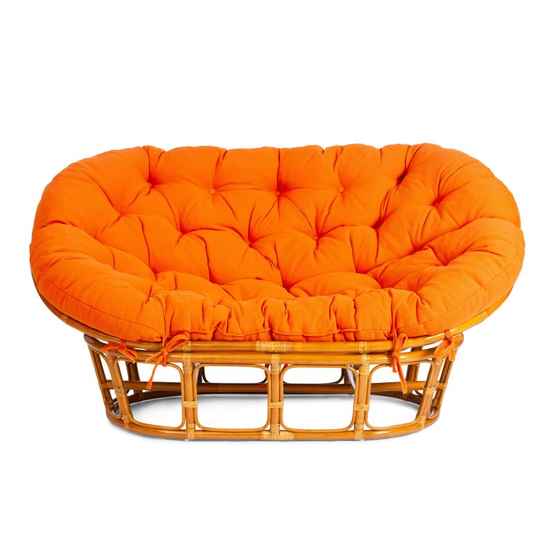 Диван TetChair MAMASAN 23/02 W /с подушкой/ орех, оранжевый BD-3074187 фото 2