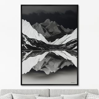 Репродукция картины ArtNoMore на холсте Landscape Collection, Day and night, No 2, 2024г.