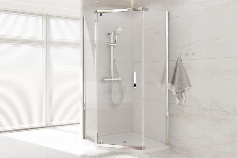 Душевой уголок Royal Bath TR RB1185TR-T-CH 110 стекло прозрачное/профиль хром фото 1