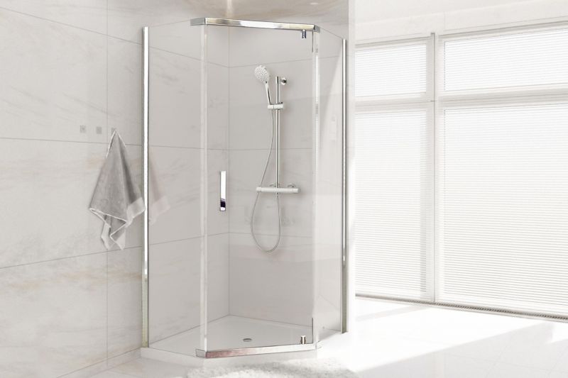 Душевой уголок Royal Bath TR RB1185TR-T-CH 110 стекло прозрачное/профиль хром фото 2