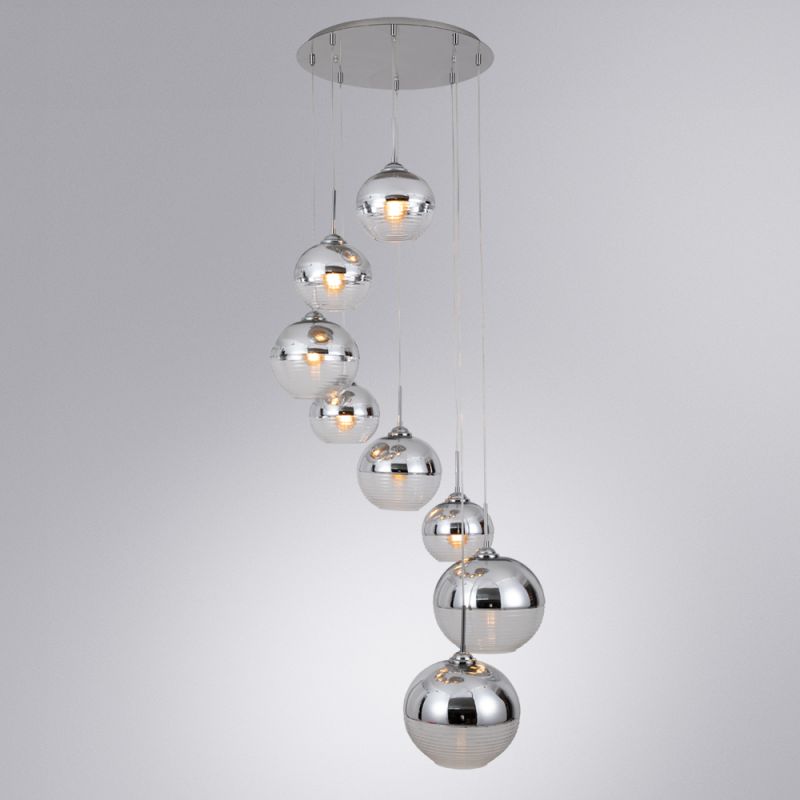Подвесной светильник Arte Lamp WAVE E14 A7760SP-8CC фото 2