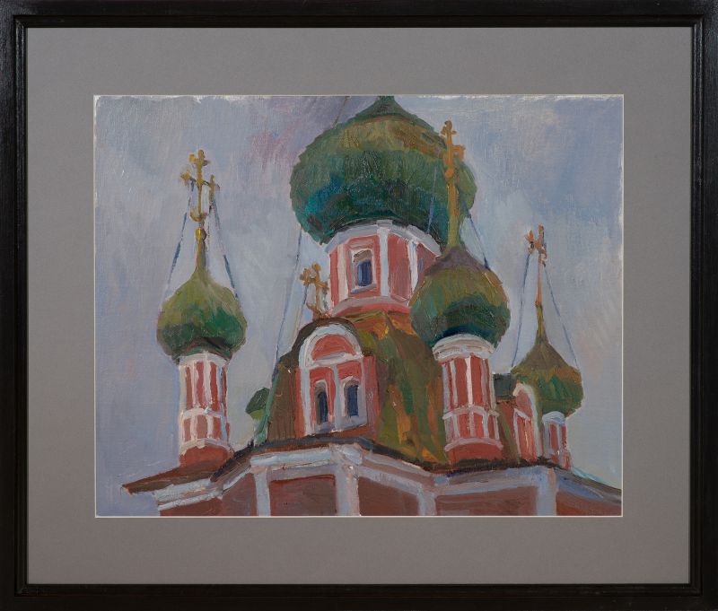 Картина "Старой церкви купола" Елена Хорошилова