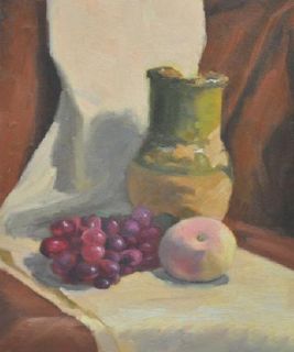 Картина "Натюрморт с виноградом" Сергей Чертов