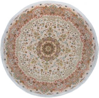 Иранский ковер из шерсти и шёлка Carpet «TABRIZ SHIRFAR» 13-13-IR(Round) 300 x 300 см