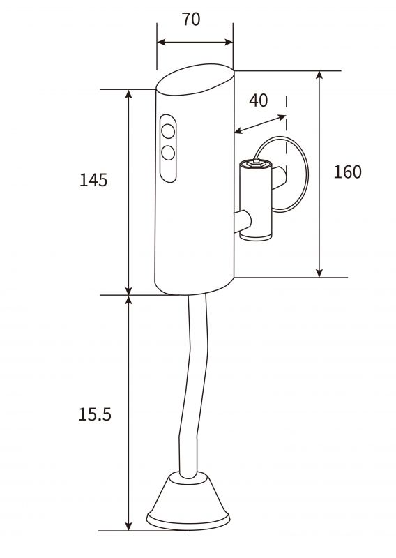 Механизм смыва для писсуара BeWash Photocell BWAM0UT311 фото 2