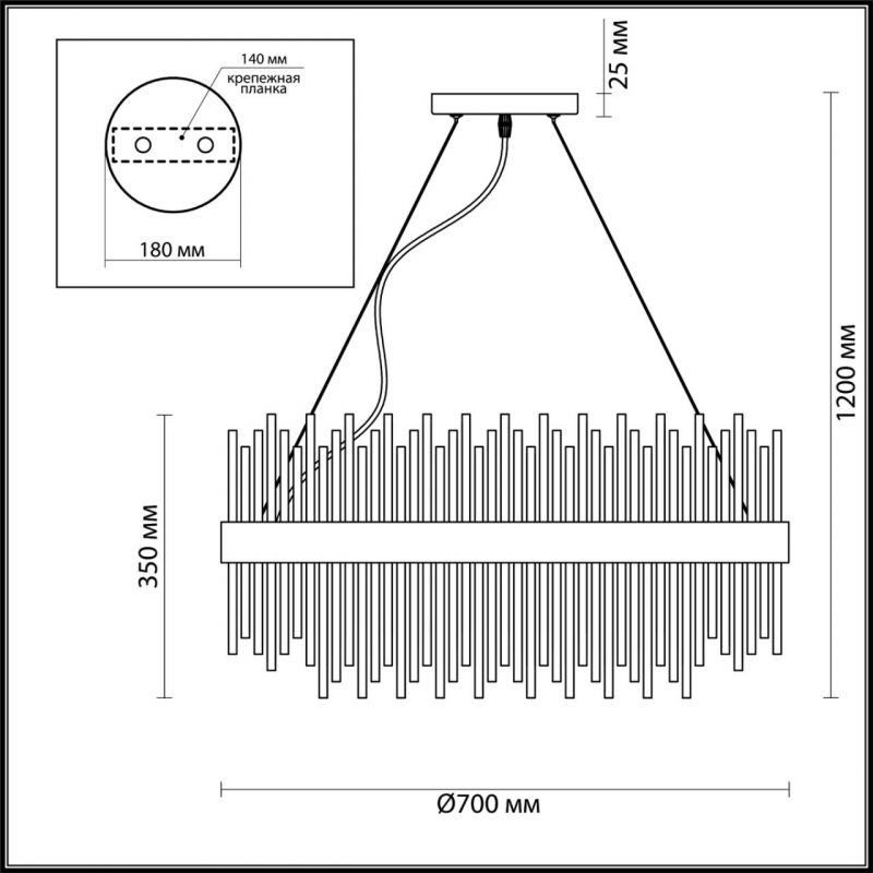 Люстра Odeon Light FOCCO 4722/18