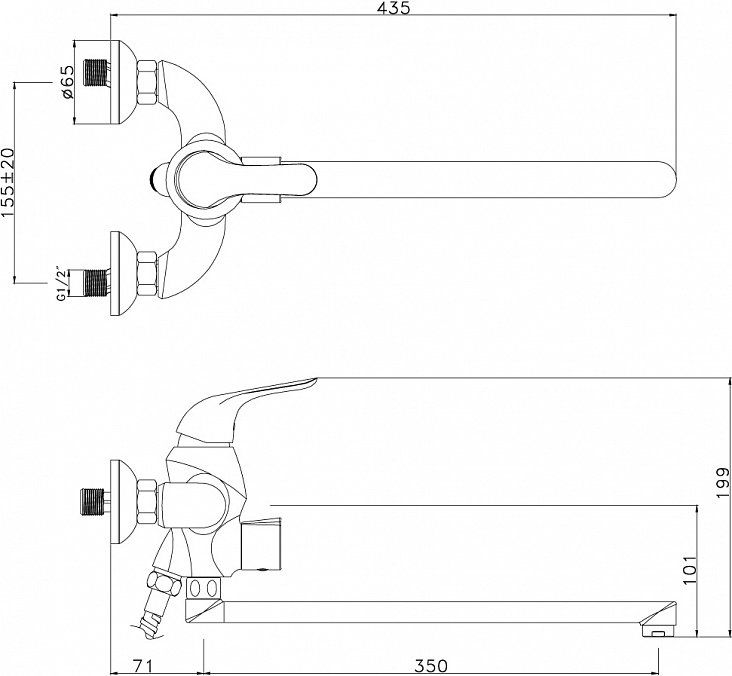 Смеситель Lemark Swan LM5451BG