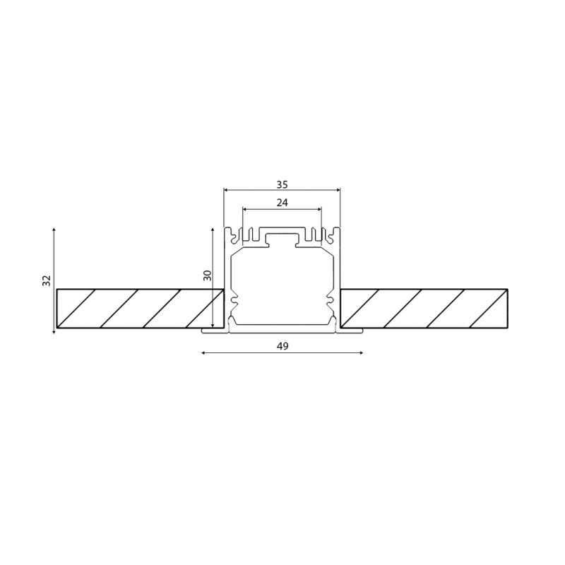 Профиль алюминиевый DesignLed LE 010357