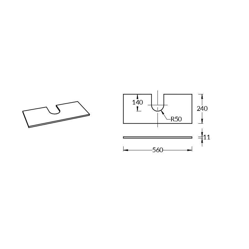 Задняя стенка Kerama Marazzi Cono Onice COb.SG567502R\56 синяя