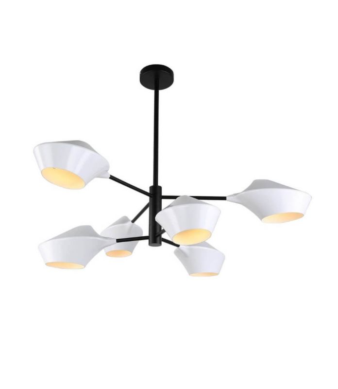 Подвесной светильник Lumina Deco Romina LDP 6037-6 WT+BK