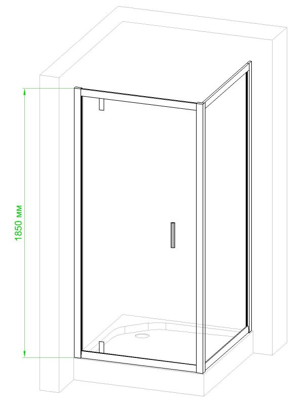 Душевой уголок Royal Bath HV 80x80x185, RB8080HV-C-CH фото 3