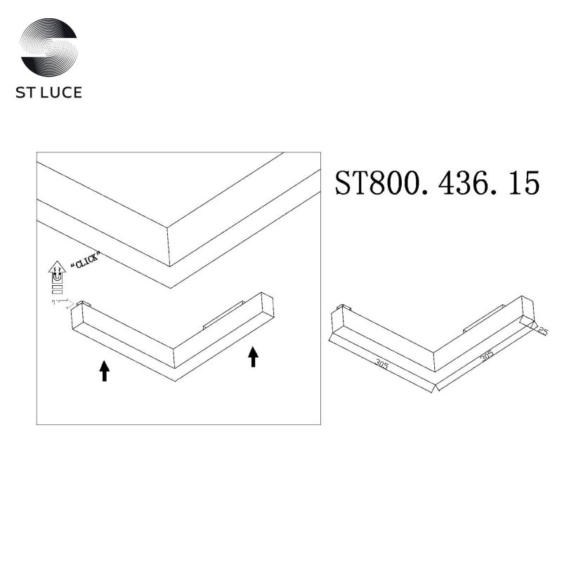 Магнитный трековый светильник ST Luce STANDI ST800.436.15