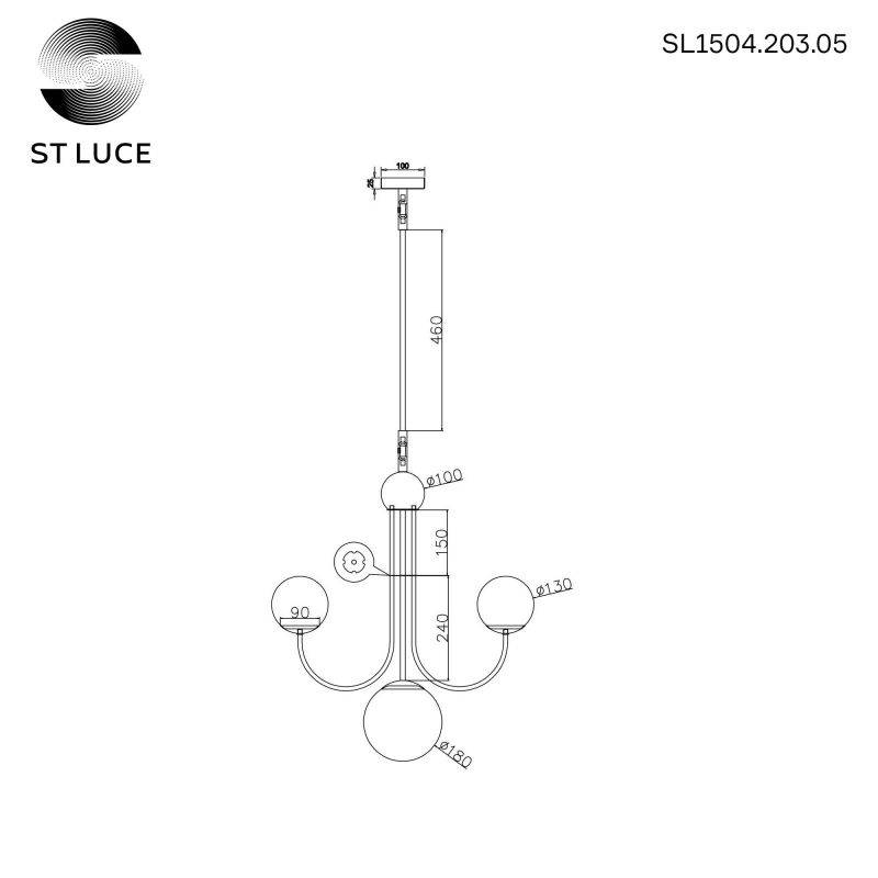 Подвесная люстра ST Luce Avellino SL1504.203.05