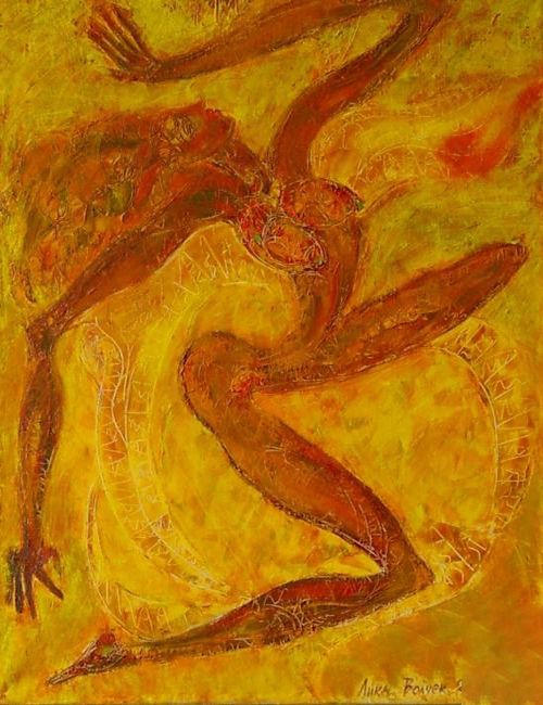Картина "Эрато на желтом" Лика Волчек