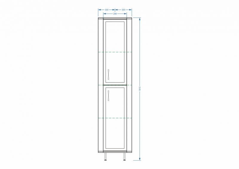 Пенал Stella Polar Концепт угловой SP-00000147 30х180 см