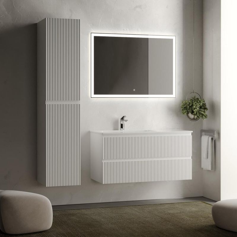 Тумба под раковину подвесная Sancos Snob R SNR100LW Bianco 100 см L фото 4