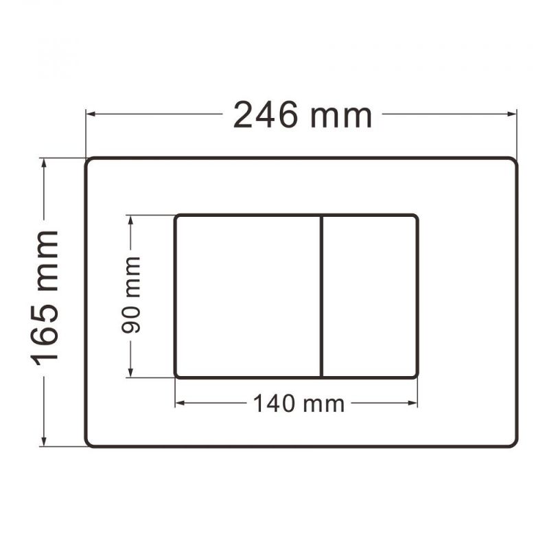 Кнопка смыва ABBER AC0120MMG, золото матовое, механическая