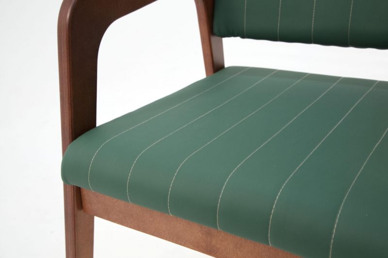 Стул-кресло Шадди орех/зелёный Z112550W07