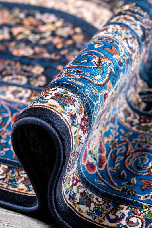 Турецкий ковер из шёлка и модала Carpet «SILK QUM» 9062E-NAVY-L.BLU 200 x 300 см фото 4