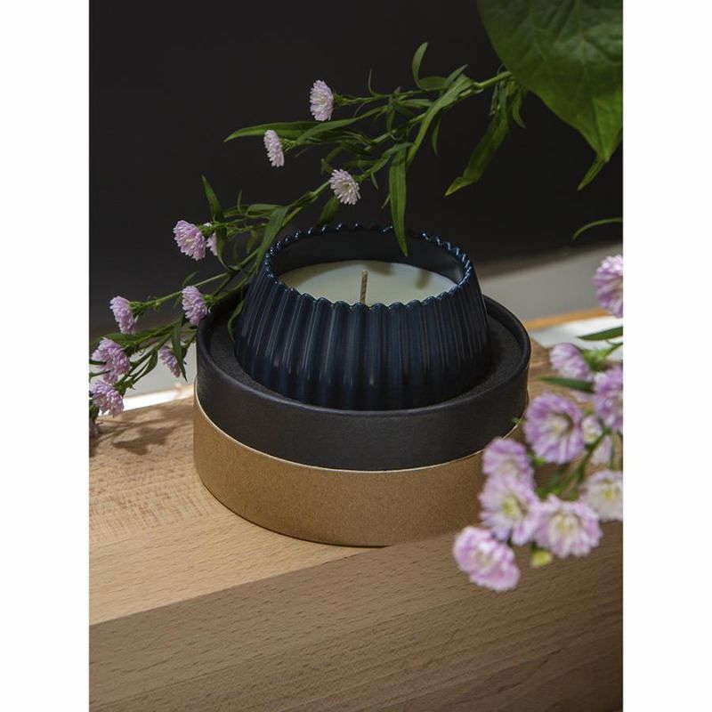 Свеча ароматическая vetiver & black cypress из коллекции edge, синий, 30 ч Tkano BD-3043159 фото 4