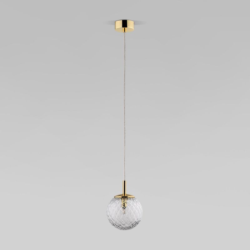 Подвесной светильник со стеклянным плафоном TK Lighting Cadix 759 Gold фото 1