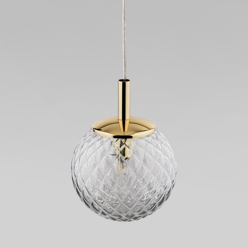 Подвесной светильник со стеклянным плафоном TK Lighting Cadix 759 Gold фото 2