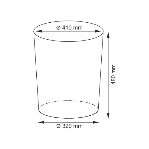 Плетеная корзина WasserKRAFT Leine WB-350-M