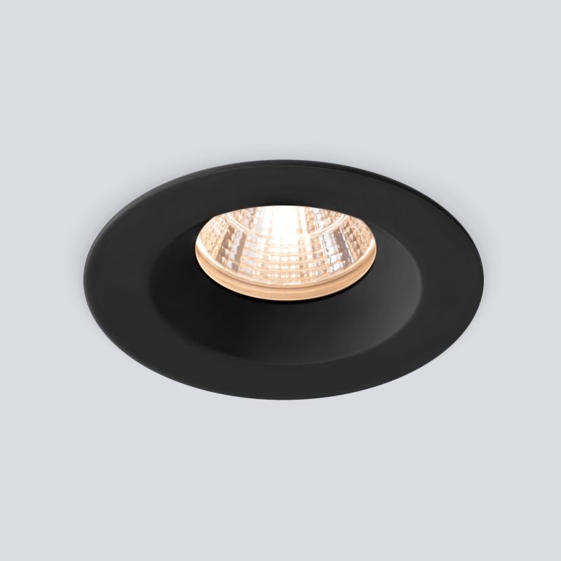 Встраиваемый светодиодный влагозащищенный светильник Elektrostandard Light LED 3001 35126/U черный фото 2