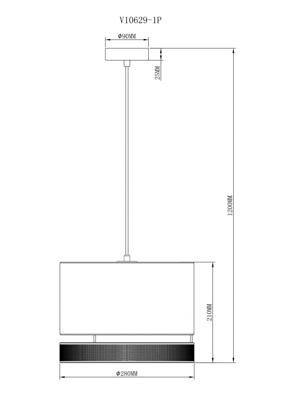 Светильник подвесной Moderli V10629-1P Gela